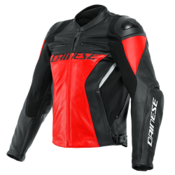 Giacca RACING 4 LEATHER Rosso Lava Nero - DAINESE